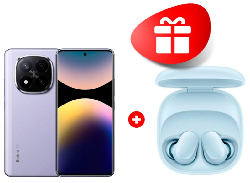 Смартфон Xiaomi Redmi Note 14 Pro+ 5G 8/256Gb Lavender Purple + подарок купить,NaN