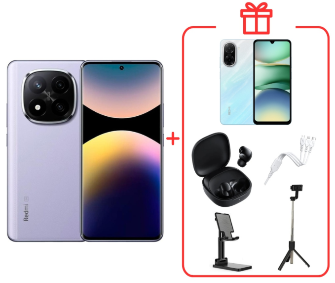 Смартфон Xiaomi Redmi Note 14 Pro+ 5G 12/512Gb Lavender Purple + подарок купить,NaN