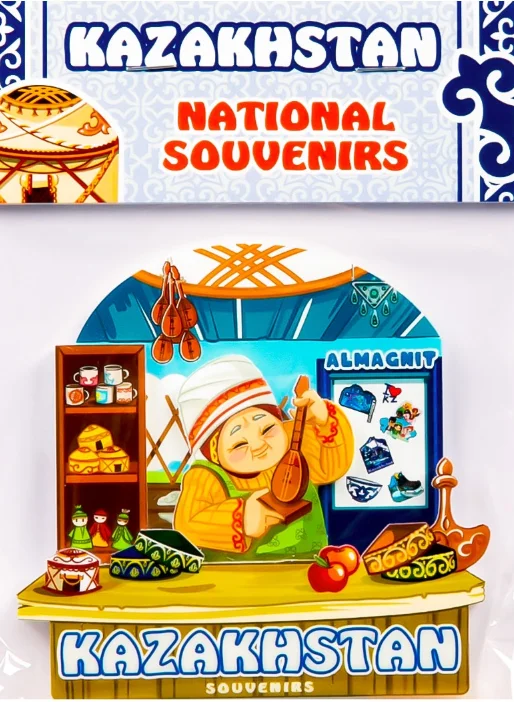 Магнит-сувенир National Souvenirs Апай и сувениры Kazakhstan купить,NaN