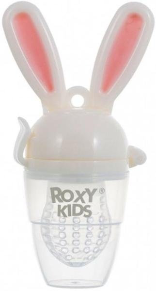 ROXY-KIDS Ниблер для первого прикорма Bunny Twist с поворотным механизмом розовый