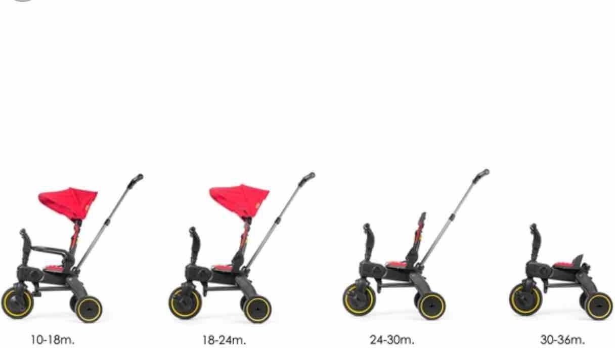 Трёхколёсный велосипед Doona Liki Trike S1 красный