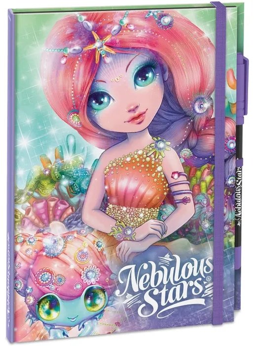 Блокнот Nebulous Stars Coralia черного цвета, A5, 96 л, мультиколор