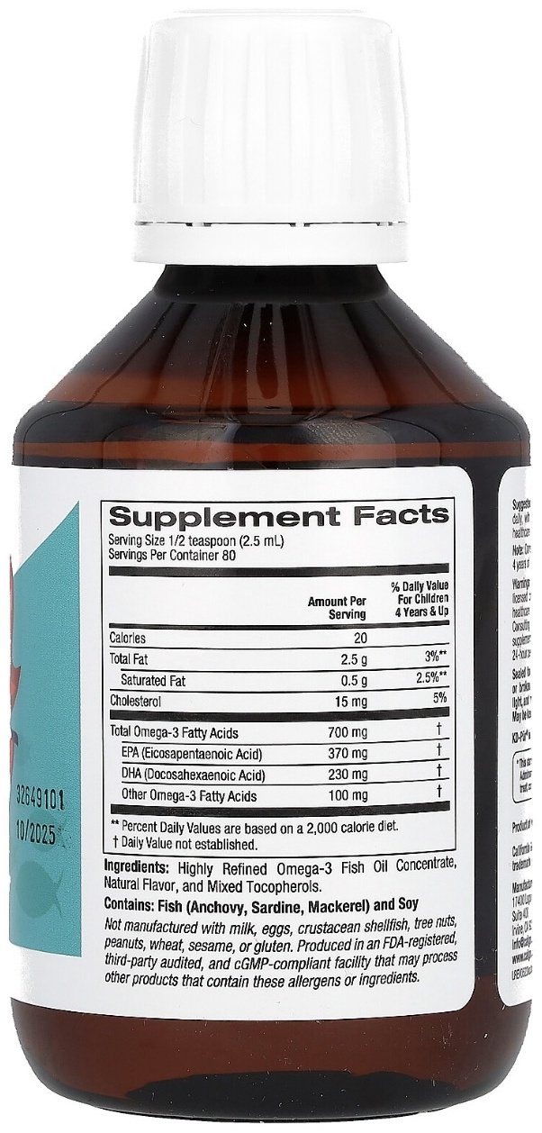 Kids Omega-3 Fish Oil жидкость 200 мл