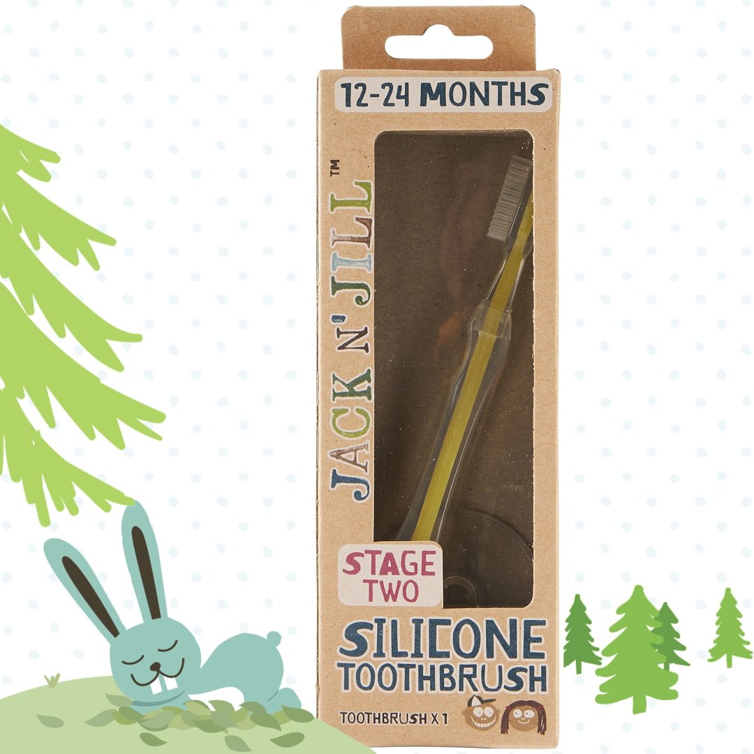 Jack NJill Silicone Baby Toothbrush Stage Two зубная щетка мягкая 1 шт