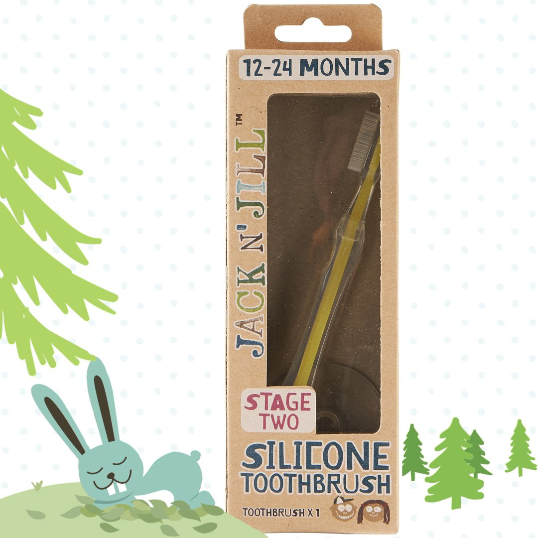 Jack NJill Silicone Baby Toothbrush Stage Two зубная щетка 1 шт купить,NaN