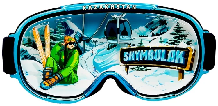 Магнит-сувенир National Souvenirs Shymbulak Казахстан купить,NaN