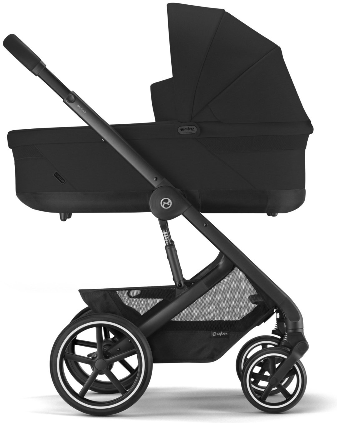 Коляска универсальная 3 в 1 Cybex Balios S Lux BLK, черный, графит купить,560000