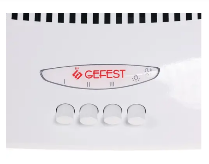 Вытяжка Gefest ВО 2601 нержавеющая сталь белая