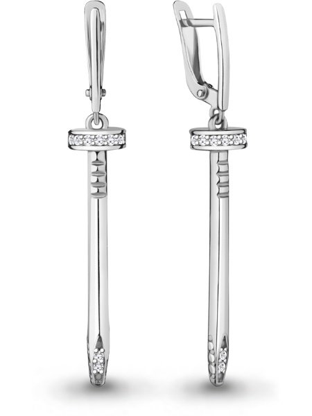 Серьги Aquamarine 48381А  купить,NaN
