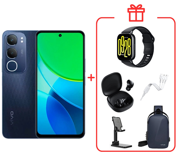 Смартфон Vivo Y19s Pro 6/256Gb Glossy Black+подарок купить,NaN