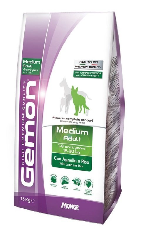 Сухой корм Gemon Dog Medium Adult с бараниной и рисом 15кг купить,46400