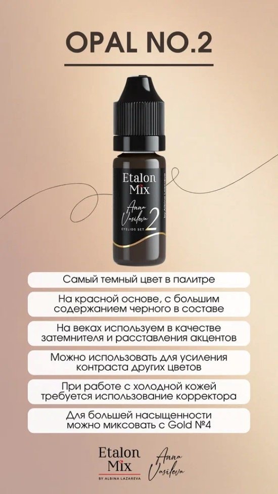 Etalon Mix by Anna Vasileva пигмент 1,2,3,4 40 мл купить,NaN