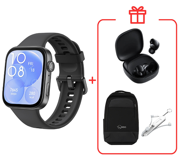 Смарт-часы Huawei Watch Fit 3 SLO-B09 43мм Midnight Black+подарок