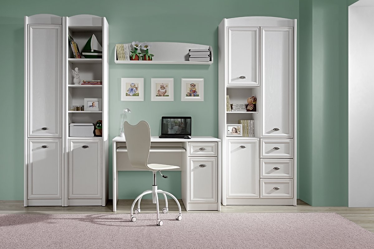 Шкаф для белья Гербор Салерно REG3D3S белый