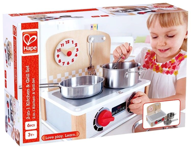 Hape Е3151 2в1 Кухня и Гриль купить,NaN