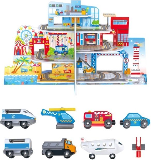 Hape Железнодорожная станция Мега Сити E3768_HP купить,NaN