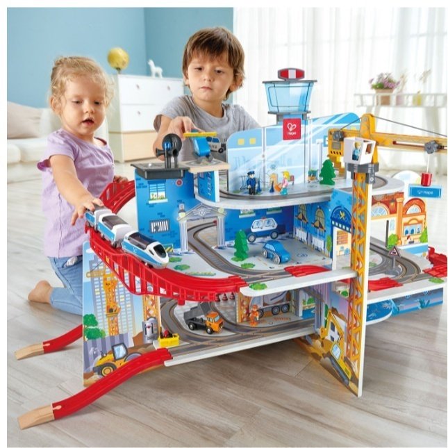Hape Железнодорожная станция Мега Сити E3768_HP купить,NaN