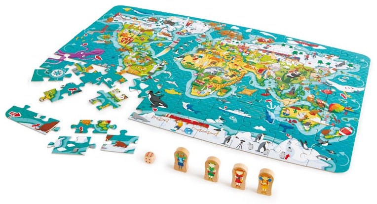 Пазл Hape Мировое турне 100 деталей купить,NaN