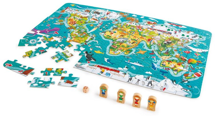 Пазл Hape Мировое турне 100 деталей купить,NaN