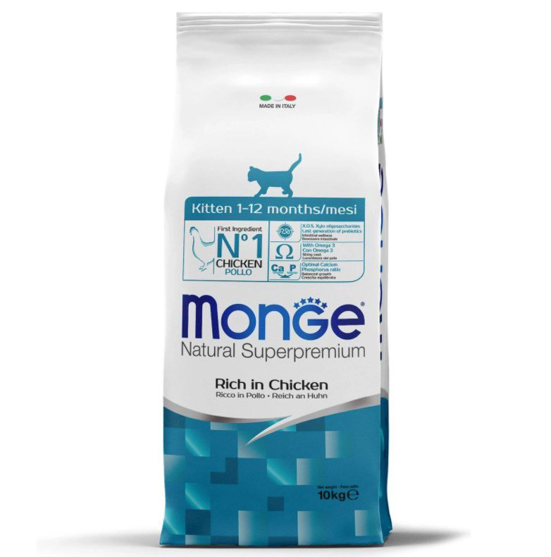 Сухой корм Monge Cat Kitten с курицей 10кг купить,54950