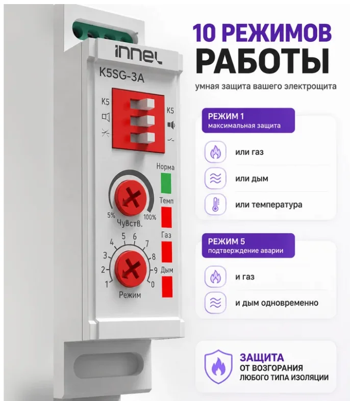 Устройство защитное противопожарное Innel K5SG-3A купить,29800
