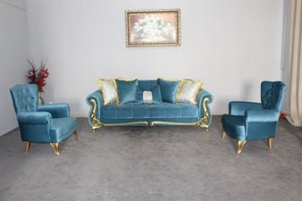 Комплект мягкой мебели в гостиную Bella Mebel Istanbul бирюзовый купить,NaN