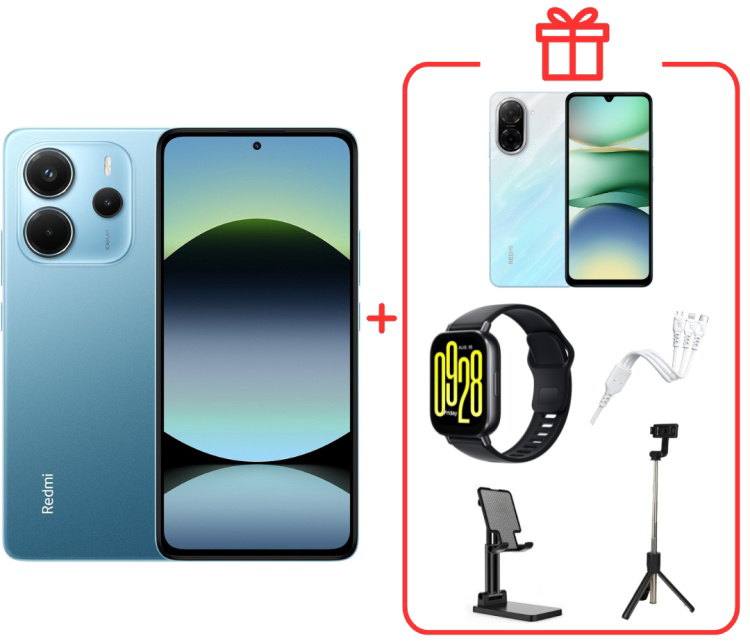 Смартфон Xiaomi Redmi Note 14 4G 8/256Gb Ocean Blue +подарок