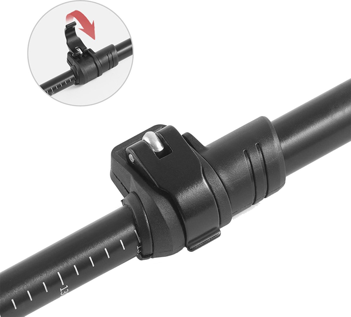 Треккинговая палка Naturehike NH17D017-D 61-135 см черный купить,NaN