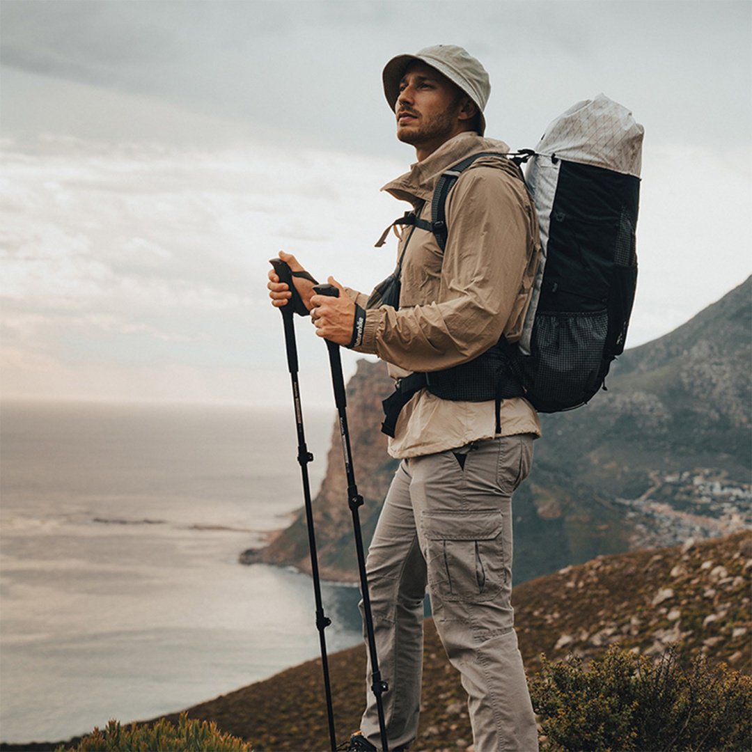 Треккинговая палка Naturehike NH17D017-D 61-135 см черный купить,NaN