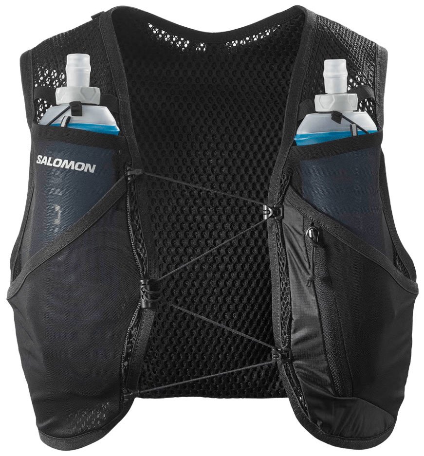 Рюкзак Salomon Active Skin 4 Set, LC2178200 для бега 4 черный, серый купить,NaN