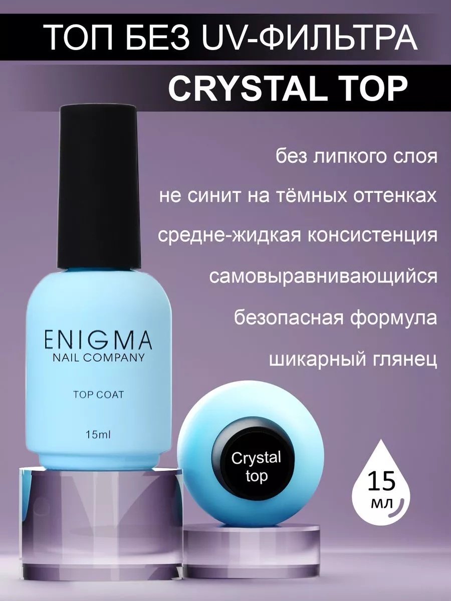 ENIGMA верхнее покрытие CRYSTAL прозрачный глянцевое 15 мл купить,NaN