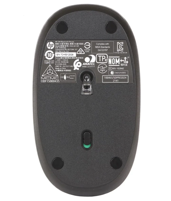 Мышь HP 240 43N04AA Silver купить,7836