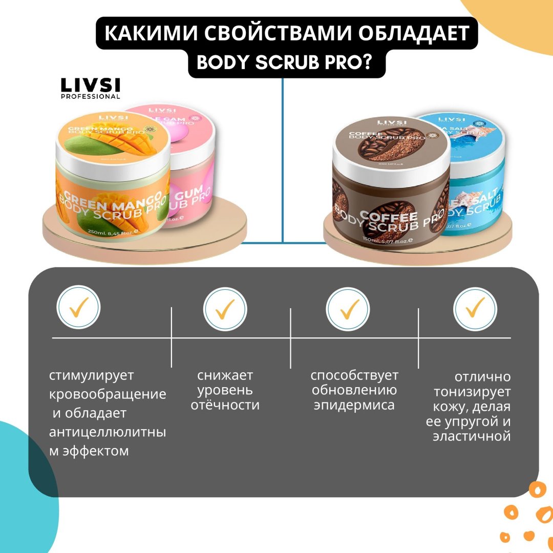 Livsi скраб Dead Sea Salt для тела 150 мл купить,NaN