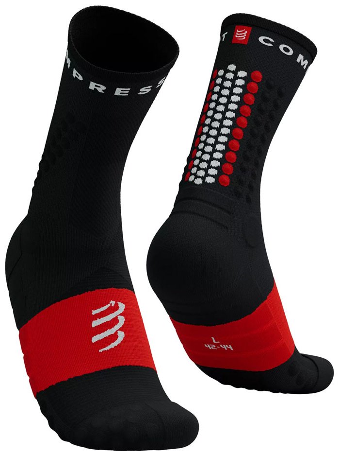 Носки Compressport 1 пара черный, красный T3 (42-44) купить,10900