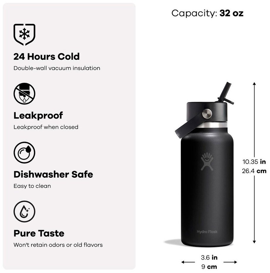 Термобутылка Hydro Flask SAW32CFS346 0.946 л зеленый