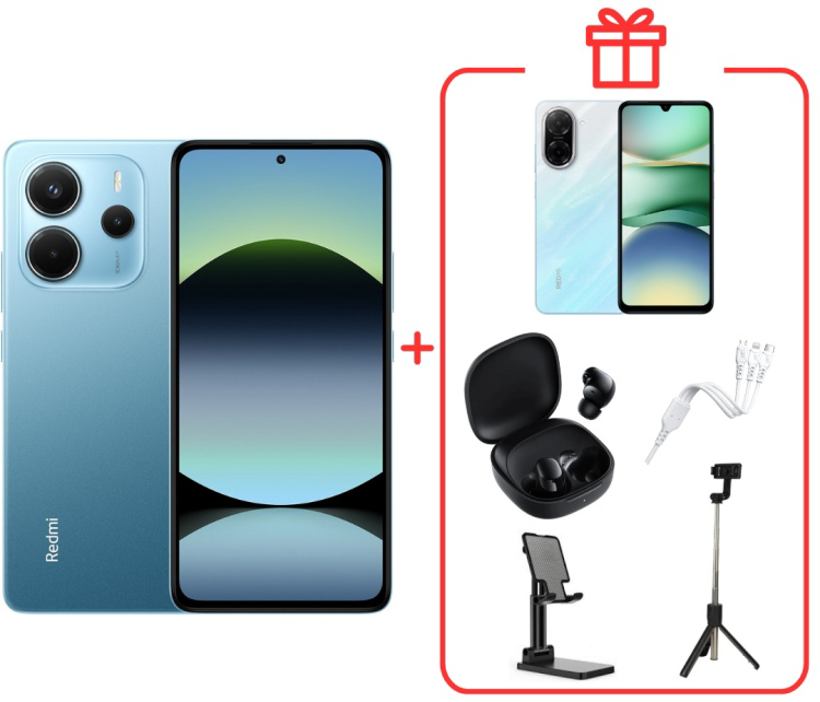 Смартфон Xiaomi Redmi Note 14 4G 8/256Gb Ocean Blue +подарок