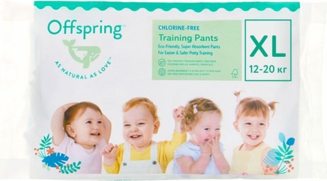 Подгузники-трусики Offspring Eco XL, 3 шт
