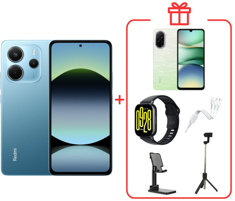 Смартфон Xiaomi Redmi Note 14 4G 8/256Gb Ocean Blue +подарок