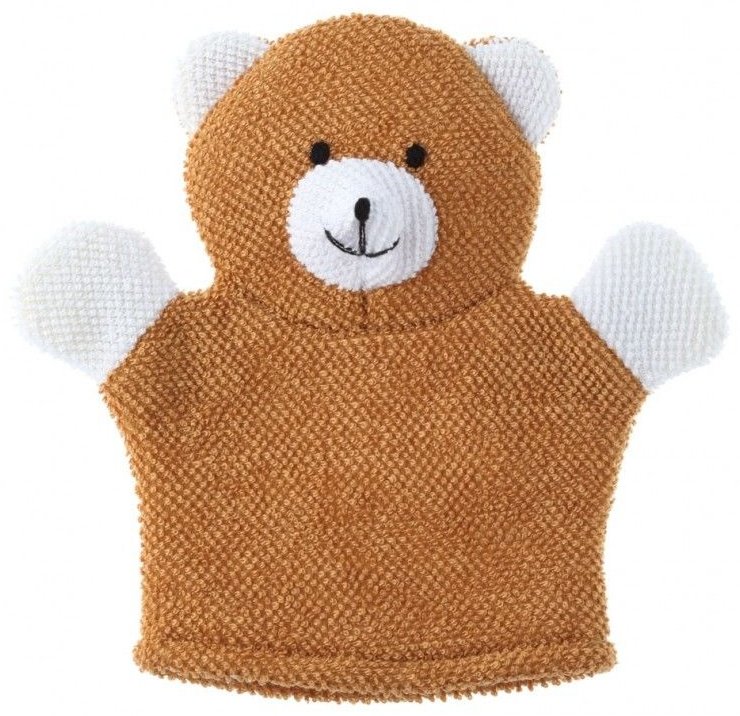 Детская мочалка для тела ROXY-KIDS белый, коричневый 1 шт купить,NaN