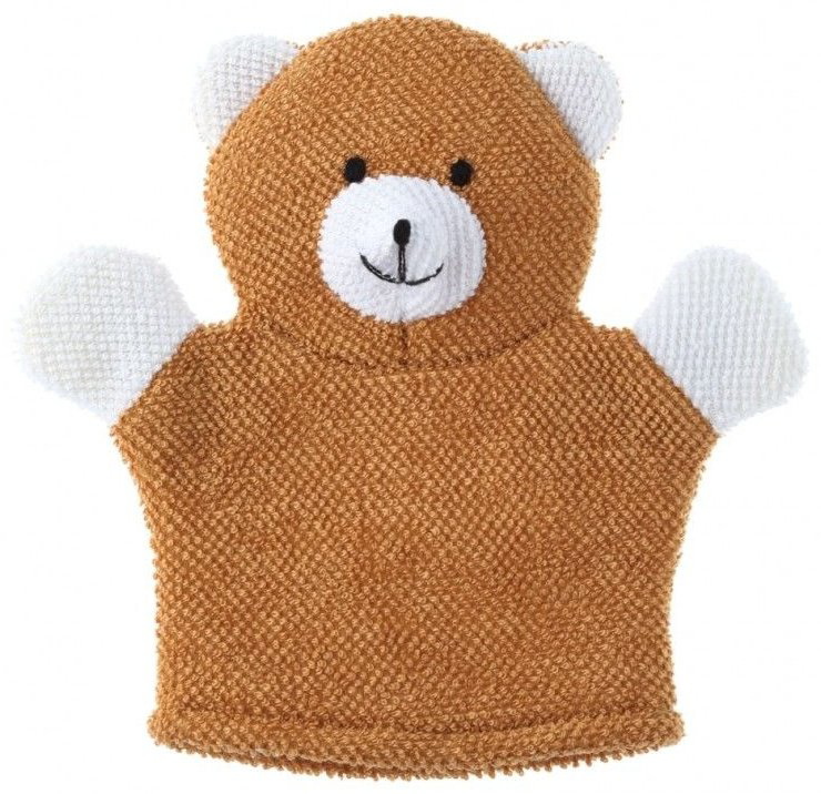 Детская мочалка для тела ROXY-KIDS белый, коричневый 1 шт купить,NaN
