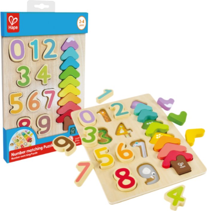 Пазл Hape пазл цвета и цифры
