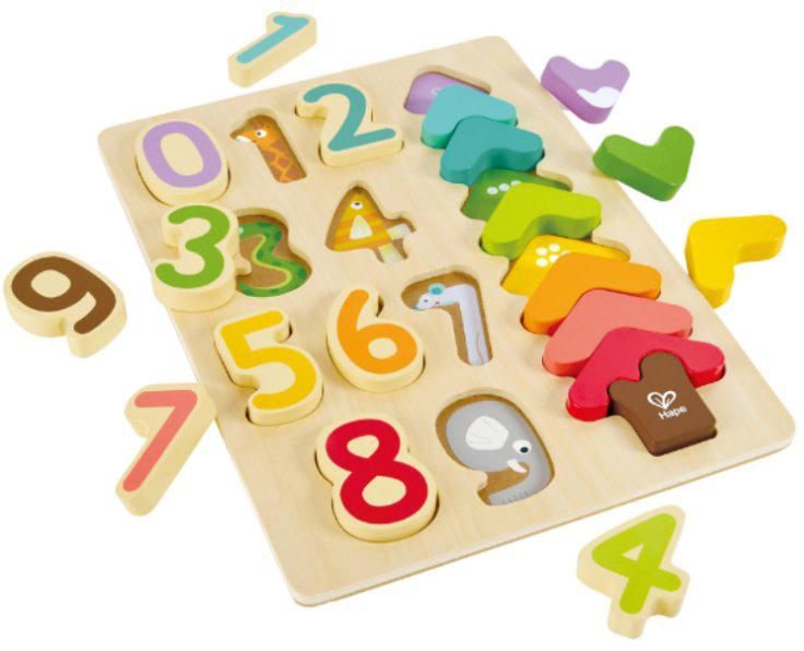 Пазл Hape пазл цвета и цифры купить,12900