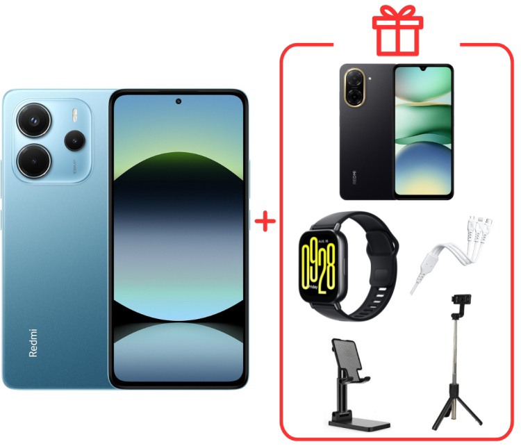 Смартфон Xiaomi Redmi Note 14 4G 8/256Gb Ocean Blue +подарок