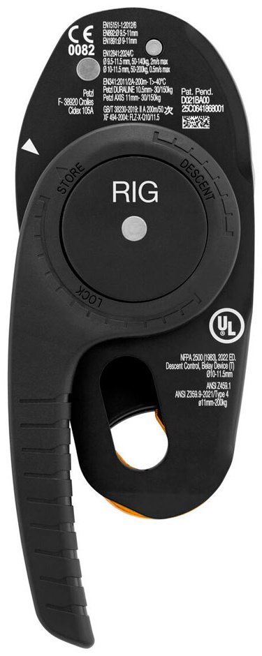 Спусковое устройство Petzl RIG, D021BA01 17 см купить,NaN