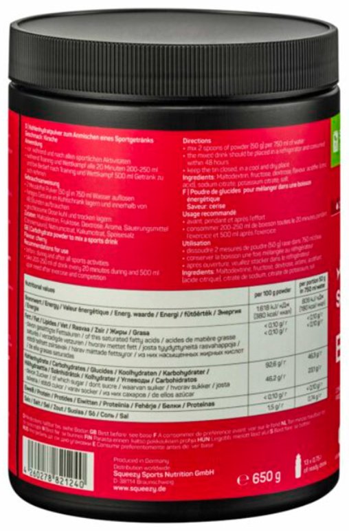 SQUEEZY изотоник ENERGY DRINK CHERRY 650 г купить,19900