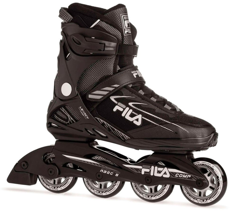 Роликовые коньки FILA Legacy Comp, 10619120 черный, серый 11 (45 1/2)