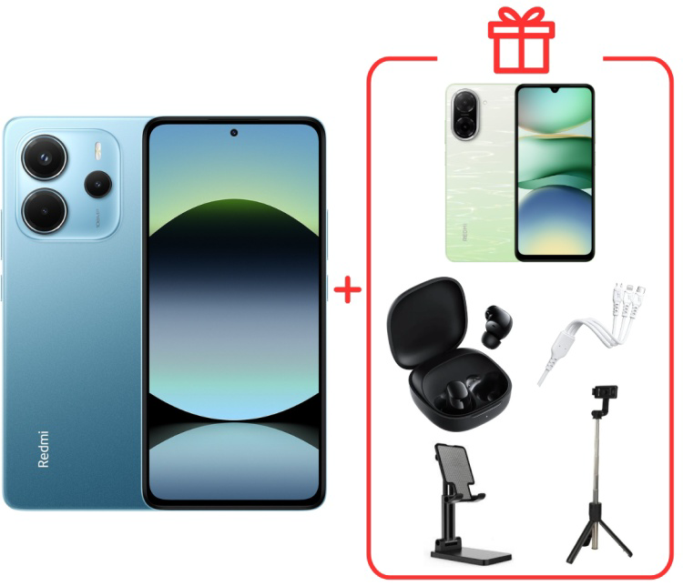 Смартфон Xiaomi Redmi Note 14 4G 8/256Gb Ocean Blue +подарок