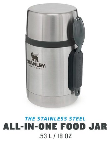 Термос для еды Stanley 6939236348058 0.53 л серый купить,NaN