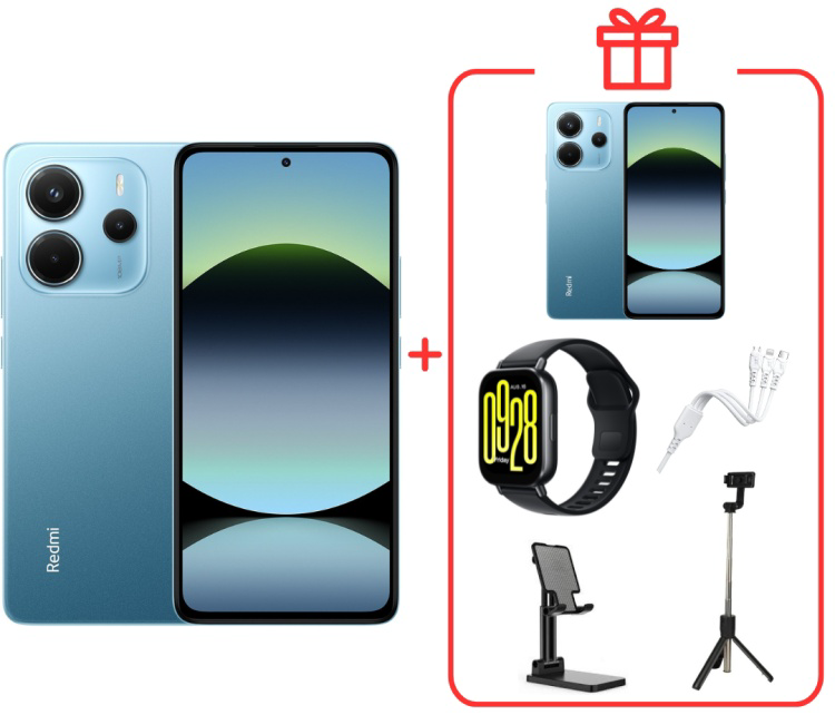 Смартфон Xiaomi Redmi Note 14 4G 8/256Gb Ocean Blue +подарок