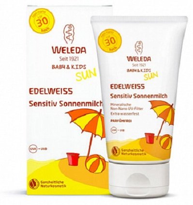 Weleda Натуральный солнцезащитный крем для младенцев и детей SPF 30, 150 мл